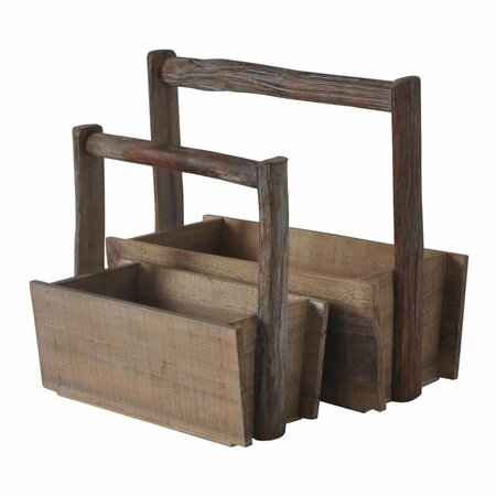 H2H Wooden Storage with wooden Handle - Set of 2 H22847590